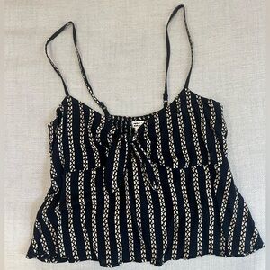 Billabong Navy and Cream Patterned Camisole